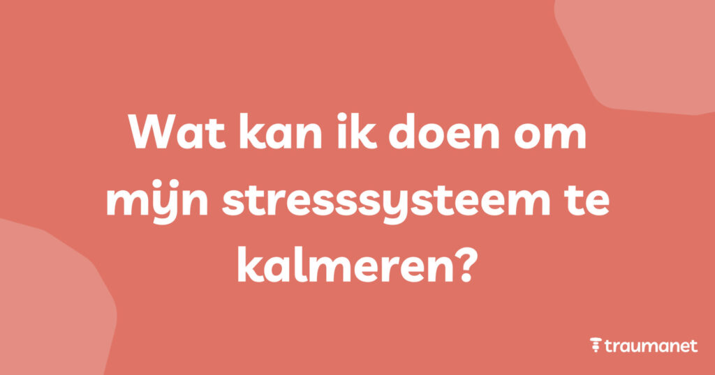 Wat kan ik doen om mijn stresssysteem te kalmeren?