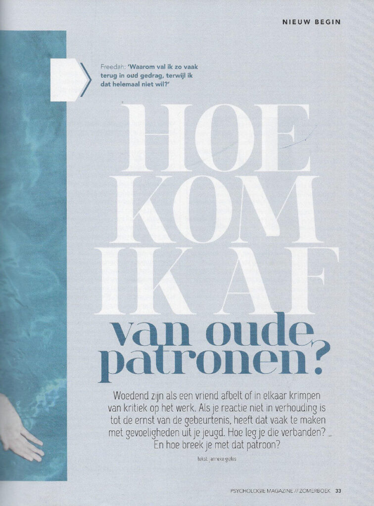 hoe ik van oude patronen af