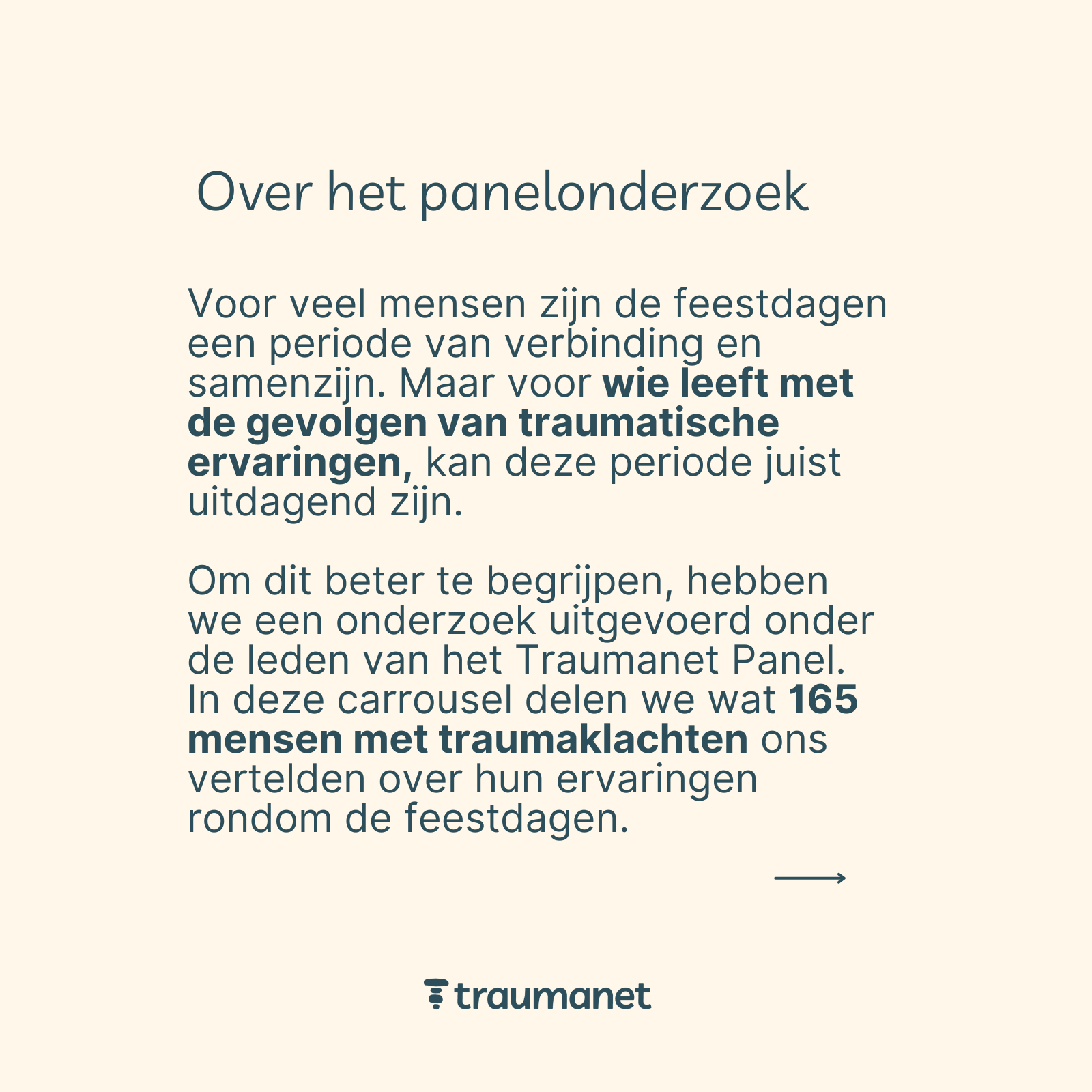 Panelonderzoek feestdagen trauma