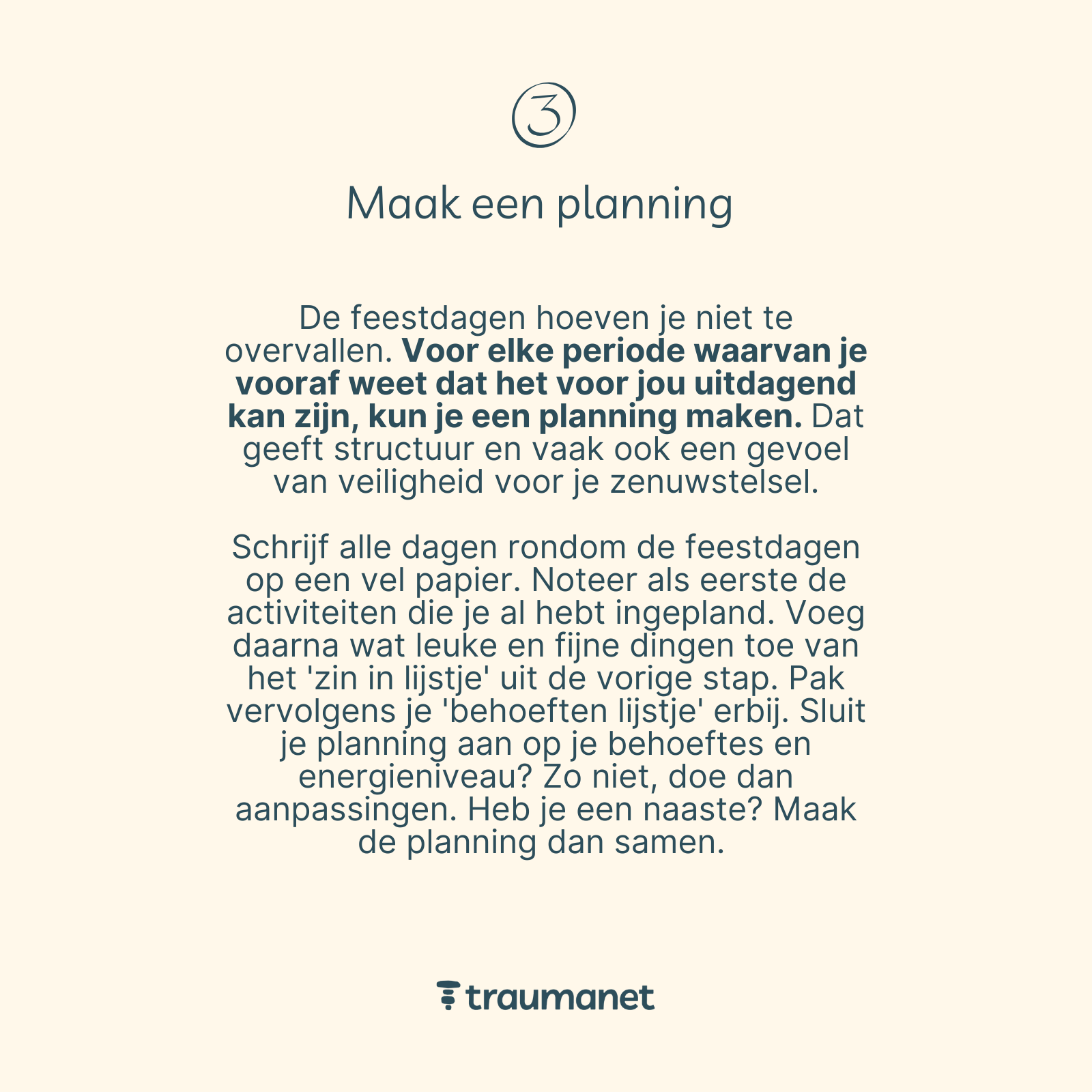 trauma en de feestdagen